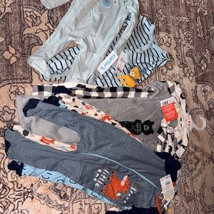 Carter's Blue and Gray Baby Clothing Set
